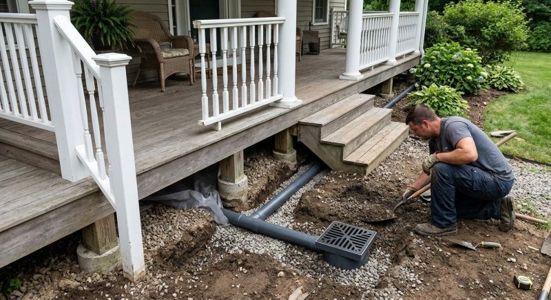 Porch Drainage Installation in Birmingham, AL