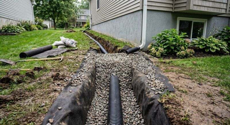 French Drain Clearing in Tuscaloosa, AL