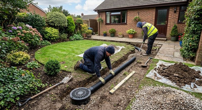 Garden Drainage Installation in Birmingham, AL
