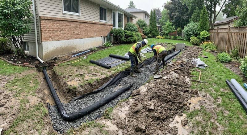 Garden Drainage Installation in Birmingham, AL