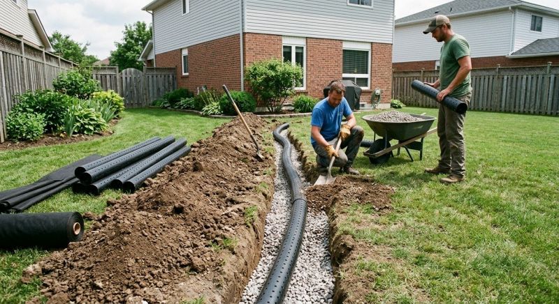 Landscaping Drainage Installation in Birmingham, AL