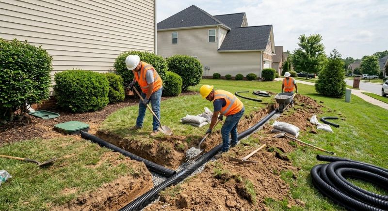 Lawn Drainage in Tuscaloosa, AL