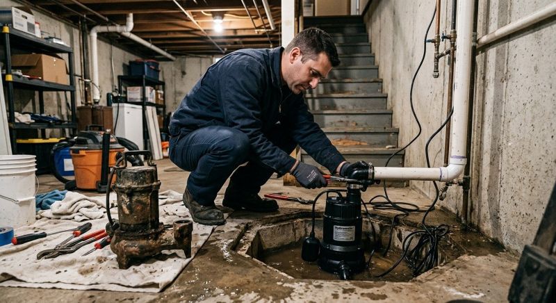 Sump Pump Installation in Des Moines, IA