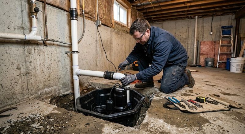 Sump Pump Plumbing in West Des Moines, IA